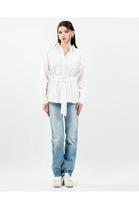 پیراهن سفید زنانه اسلیم maf collection - کد 896577951