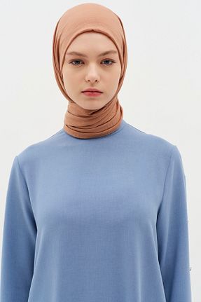 شال قهوه ای زنانه پنبه ای Tuğba - کد 896616467