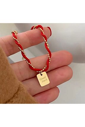 دستبند استیل (فولاد) قرمز زنانه استیل ضد زنگ Store - کد 896589469