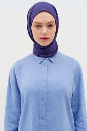 شال سرمه ای زنانه Tuğba - کد 896620344