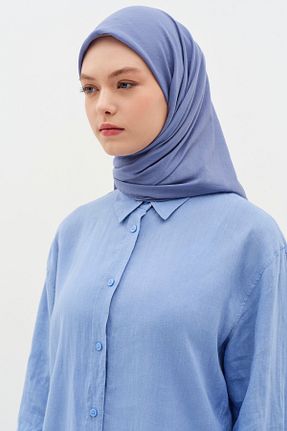 روسری سرمه ای ساده Tuğba - کد 896600265