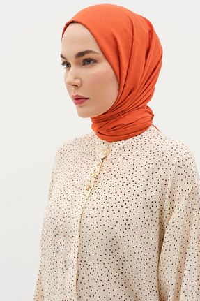 شال نارنجی زنانه Tuğba - کد 900678264