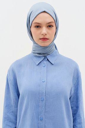 شال سرمه ای زنانه Tuğba - کد 896614207