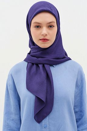 شال سرمه ای زنانه Tuğba - کد 899679441