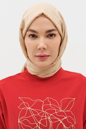 شال بژ زنانه ویسکون Tuğba - کد 896620714