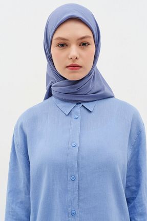 روسری سرمه ای ساده Tuğba - کد 896600265