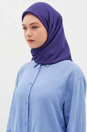 شال سرمه ای زنانه Tuğba - کد 899678113