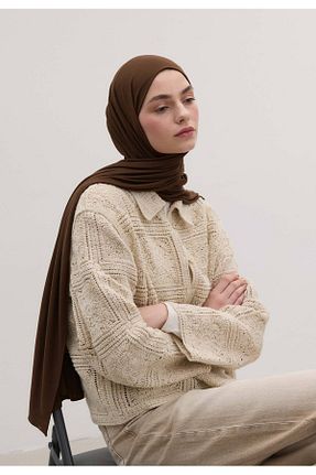 شال قهوه ای مردانه پنبه ای Fresh - کد 896580201