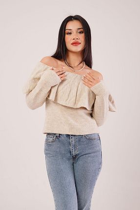 پلیور طوسی زنانه ساده Hipo Trend - کد 896609126