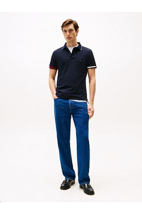 پولوشرت سرمه ای مردانه پنبه ای Tommy Hilfiger - کد 896620303