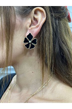 گوشواره جواهر مشکی سنگ طبیعی Store - کد 896610586