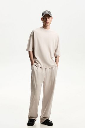 شلوار طوسی مردانه پنبه ای Bershka - کد 896337001