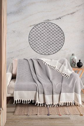 کاور مبل طوسی پنبه ای LADYNİL - کد 379405285