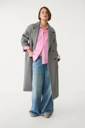 پیراهن صورتی زنانه رگولار Stradivarius - کد 896593494