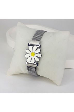 دستبند استیل (فولاد) متالیک زنانه استیل (فولاد) PİNA HEDİYELİK AKSESUAR - کد 896633474