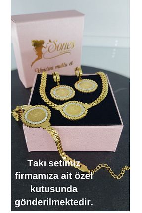 ست استیل طلائی زنانه استیل (فولاد) SONES - کد 798205116