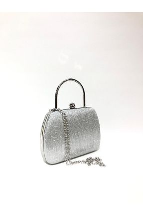 کیف مجلسی طوسی زنانه چرم مصنوعی womenacs - کد 896659491