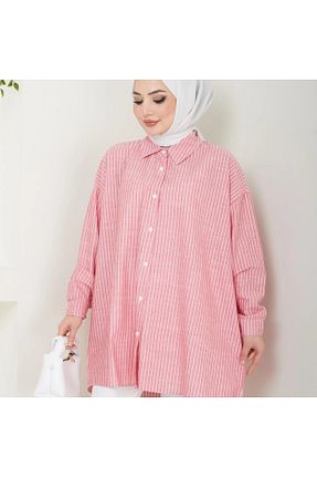 پیراهن آبی زنانه سایز بزرگ OYS - کد 896665382