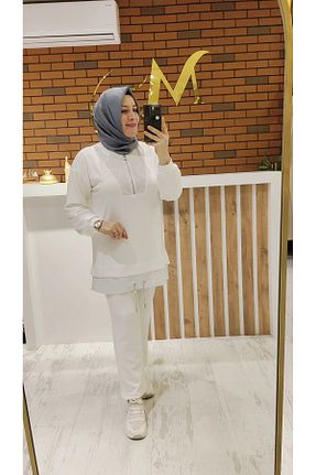 ست بالاتنه و پائین تنه نباتی زنانه بافت Meryemce Butik - کد 896666848