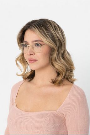 عینک محافظ نور آبی طلائی زنانه 50 BAPPİR - کد 896675481