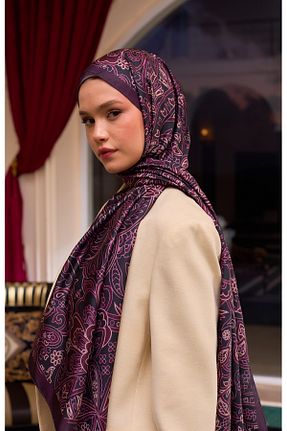 شال رنگی زنانه ابریشم İpekhan - کد 896329506