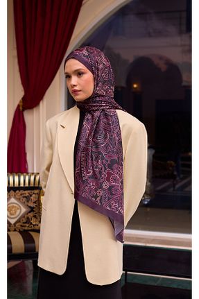 شال رنگی زنانه ابریشم İpekhan - کد 896329506