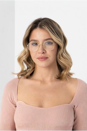 عینک محافظ نور آبی طلائی زنانه 50 BAPPİR - کد 896675481