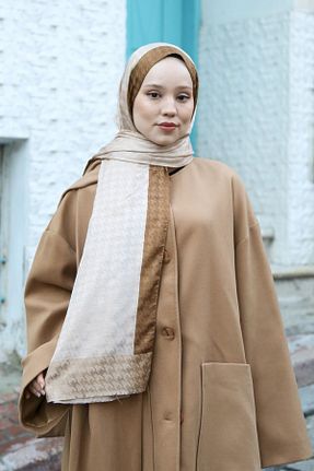 شال بژ زنانه Hint İpek - کد 896703993