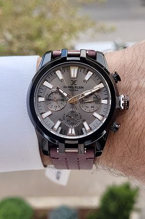 ساعت مچی قهوه ای مردانه 44 میلی متر Daniel Klein - کد 896620397