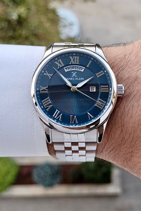 ساعت مچی طوسی مردانه 43 میلی متر Daniel Klein - کد 896605389