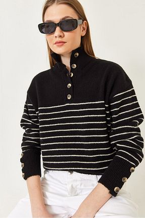 پلیور مشکی زنانه Straight Bianco Lucci - کد 896722567