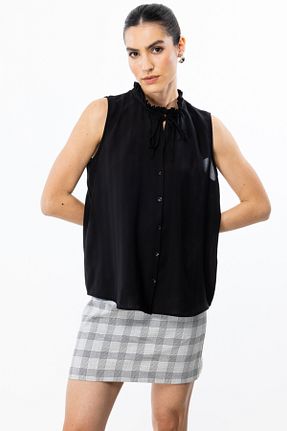 بلوز مشکی زنانه پلنگی Mi Pret a Porter - کد 896741077