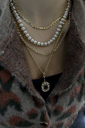 گردنبند استیل ( فولاد ) طلائی استیل (فولاد) Genel Markalar - کد 898277194