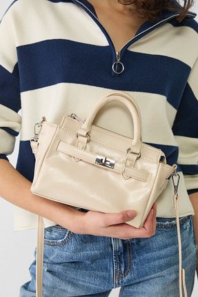 کیف دوشی نباتی زنانه پلی اورتان Stradivarius - کد 896769352