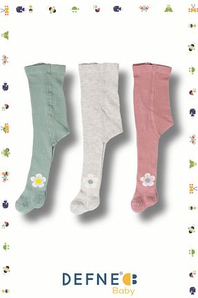 جوراب مشکی بچه گانه پنبه - الاستین Defne Baby - کد 896787598