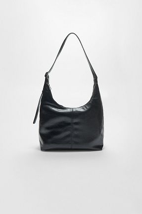 کیف دوشی مشکی زنانه پلی اورتان Stradivarius - کد 896774758