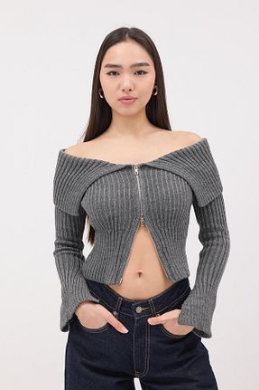 رویه طوسی زنانه اسلیم فیت Addax - کد 896788359