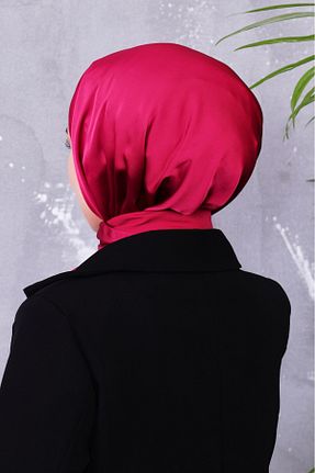 شال قرمز زنانه میکرو ساتن nacar çarşı - کد 896780172