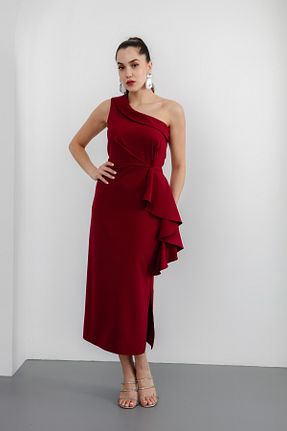 لباس زرشکی زنانه بافتنی Lafaba - کد 896791963