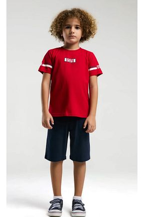 ست بالاتنه و پائین تنه قرمز بچه گانه بافتنی U.S. Polo Assn. - کد 897732068