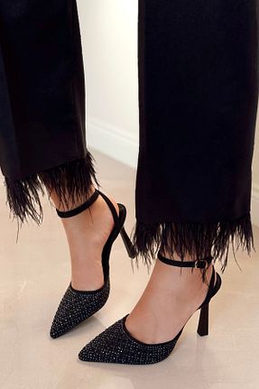 کفش مجلسی مشکی زنانه پاشنه نازک POLKA STORE - کد 896794614