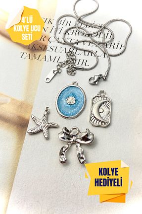 گردنبند استیل ( فولاد ) رنگی بچه گانه استیل (فولاد) roshel - کد 896795242