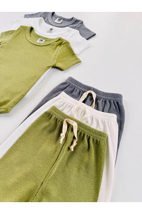 ست نوزادی رنگی بچه گانه پنبه پلی استر EFU BABY - کد 896800064