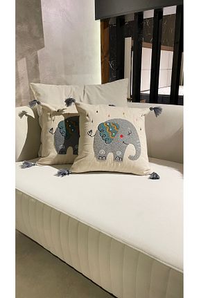 کوسن و روکش کوسن فیروزه ای پنبه ای Ersperto - کد 896807589