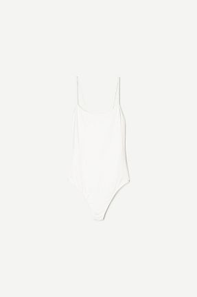 بادی بژ زنانه یقه دگاژه Bershka - کد 896807896