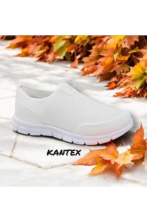 کفش اسنیکر سفید مردانه PU KANTEX - کد 896811557