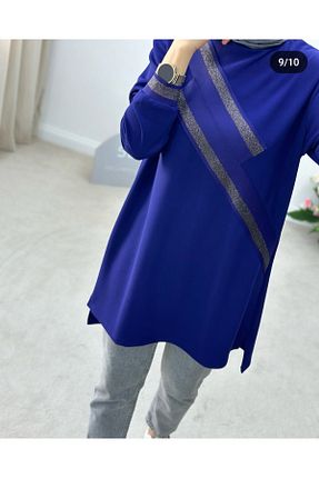 تونیک سرمه ای بافتنی Armine - کد 896809419