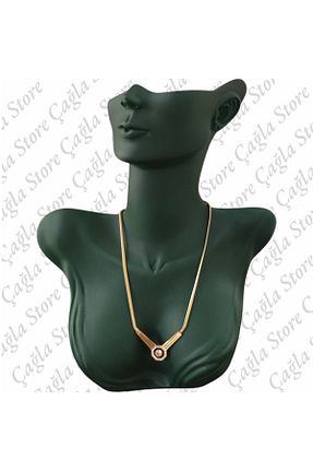 گردنبند استیل ( فولاد ) زرد زنانه استیل (فولاد) Caglastore - کد 896826918