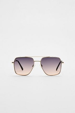 عینک آفتابی قهوه ای زنانه 55 Stradivarius - کد 896821940