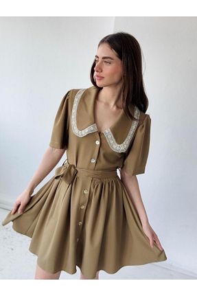 لباس خاکی زنانه بافتنی Retrobird - کد 896831209